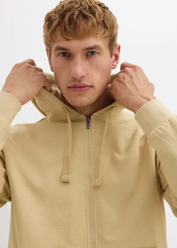 Sweat zippé à capuche, bonprix