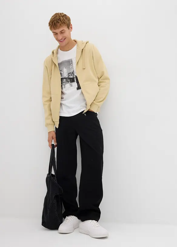 Sweat zippé à capuche, bonprix