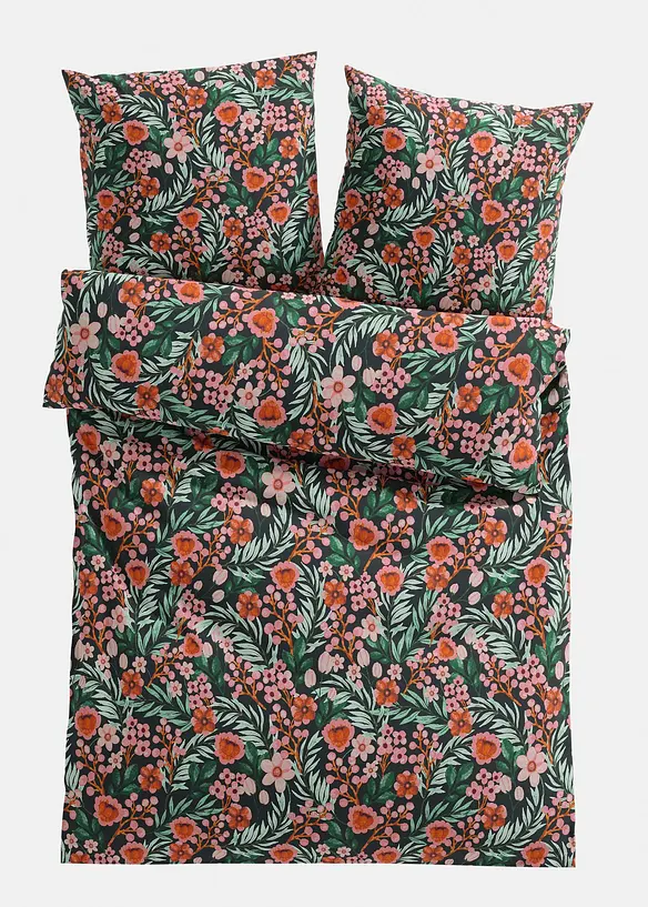 Bettwäsche mit floralem Design, bonprix