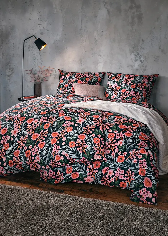 Bettwäsche mit floralem Design, bonprix