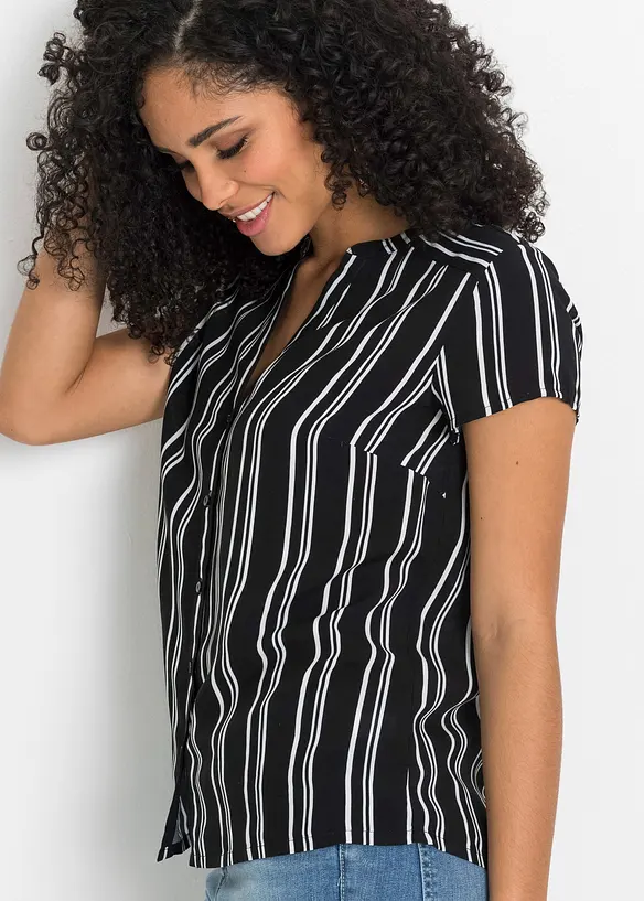 Chemisier manches courtes 100% viscose, bonprix
