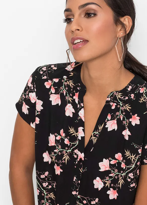 Chemisier manches courtes 100% viscose, bonprix