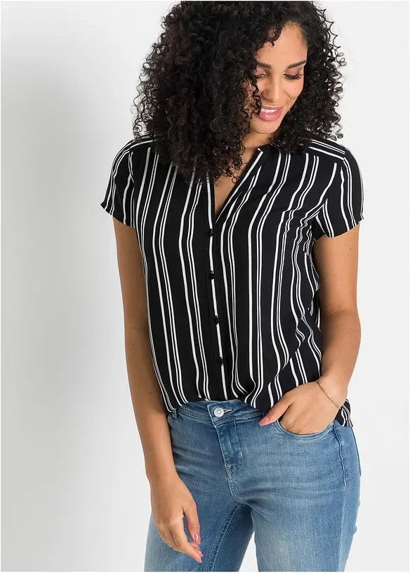 Chemisier manches courtes 100% viscose, bonprix