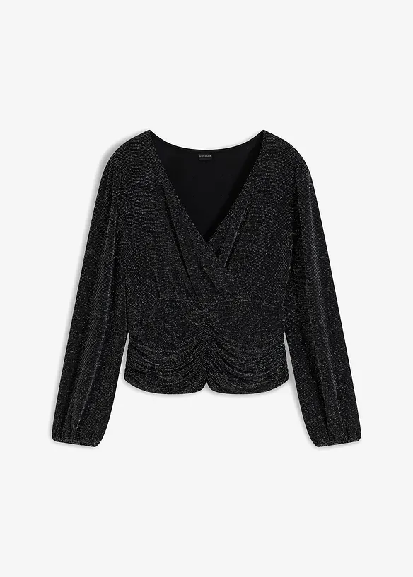 T-shirt manches longues brillant, bonprix