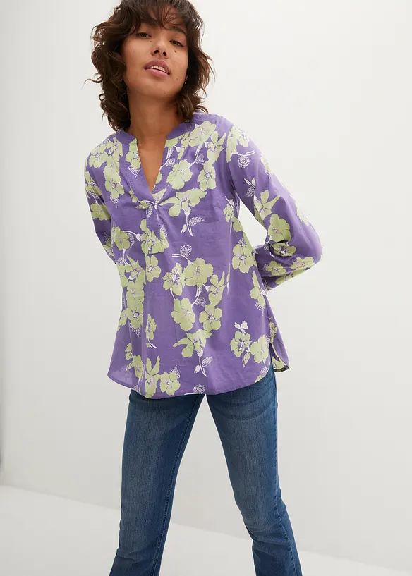 Tunique-blouse 100% coton, bonprix