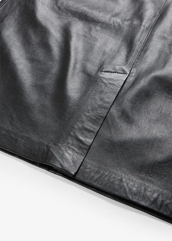 Lederkleid aus Lammnappa, bonprix