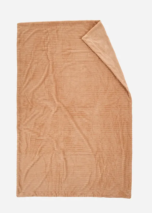 Plaid douillet aspect velours côtelé toucher cachemire, bonprix