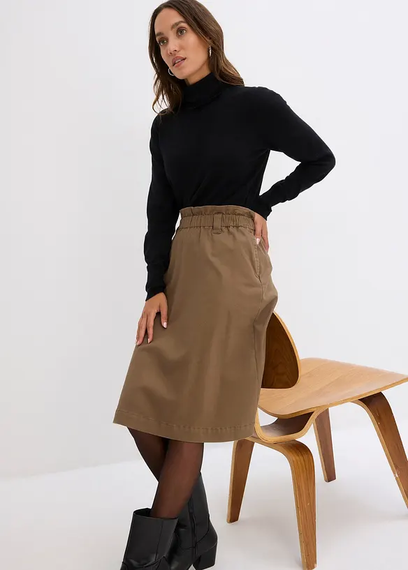 Pull col roulé basique, bonprix
