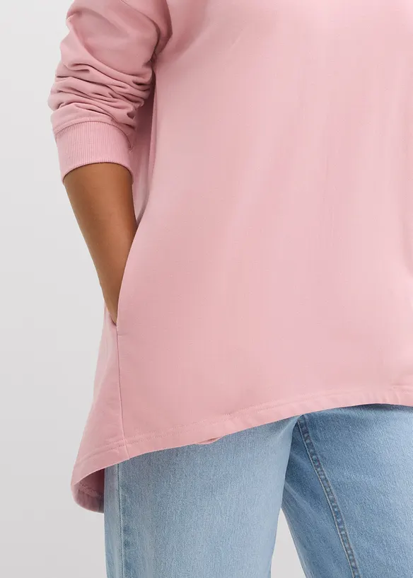 Oversize-Sweatshirt aus reiner Baumwolle, bonprix