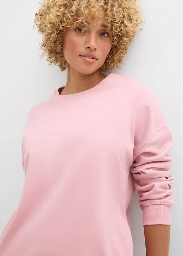 Oversize-Sweatshirt aus reiner Baumwolle, bonprix