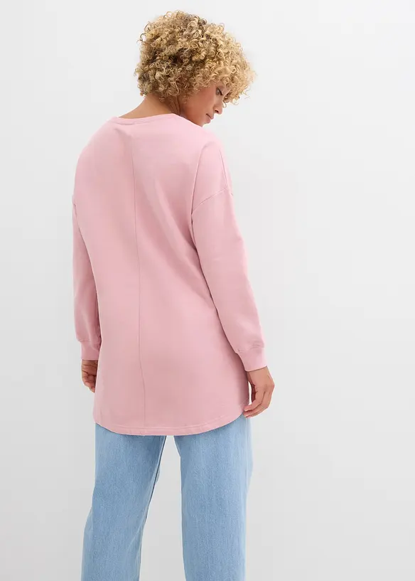 Oversize-Sweatshirt aus reiner Baumwolle, bonprix