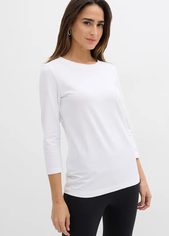 3/4-Armshirt mit reiner Bio-Baumwolle, bonprix