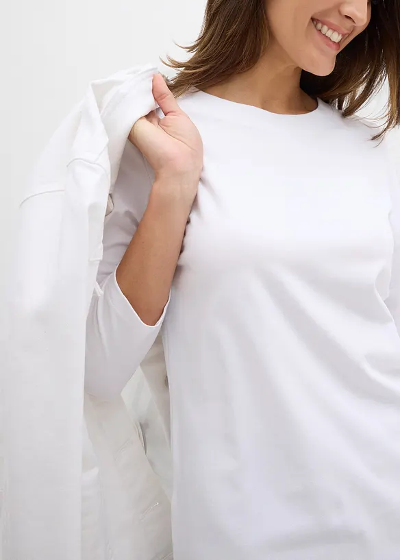 3/4-Armshirt mit reiner Bio-Baumwolle, bonprix