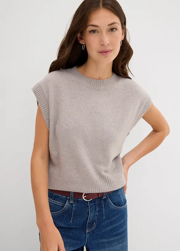 Pull sans manches oversize, bonprix