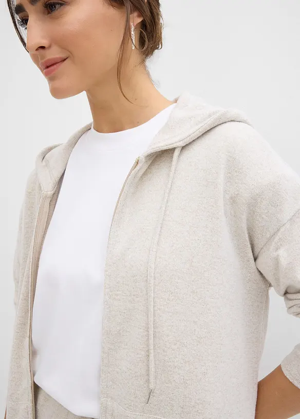 Gilet en fine maille de viscose, bonprix