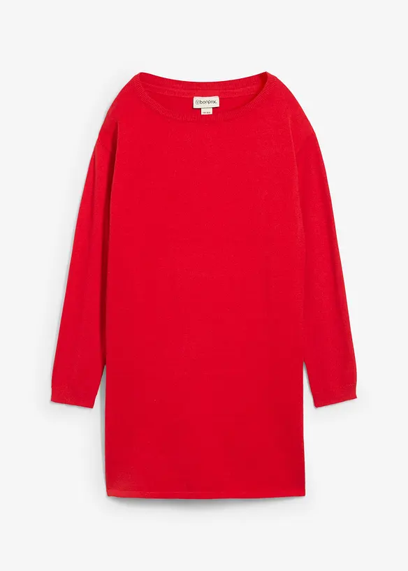 Pull long en coton recyclé majoritaire, bonprix