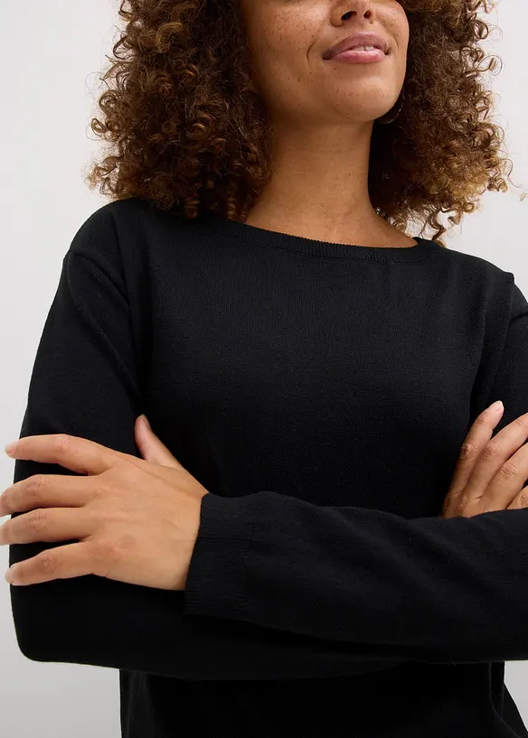 Longpullover mit recycelter Baumwolle, bonprix