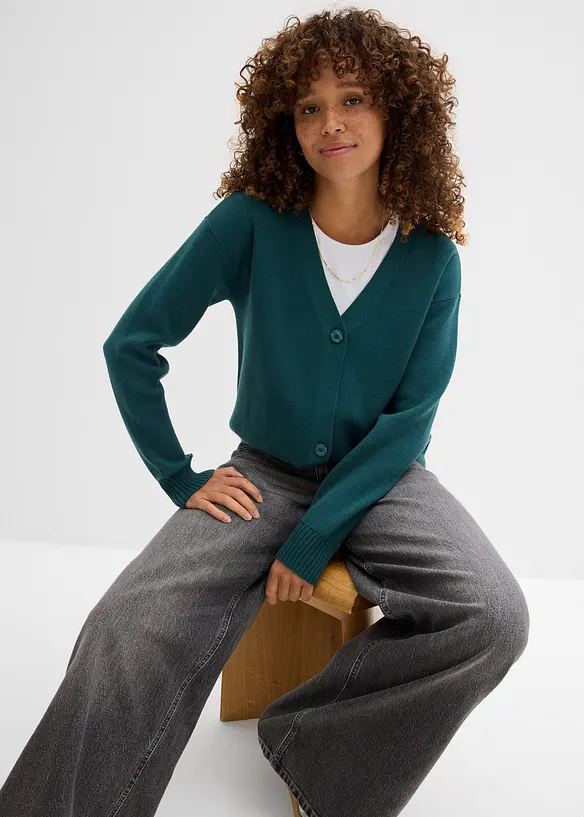 Milano Rib-Feinstrickjacke, bonprix