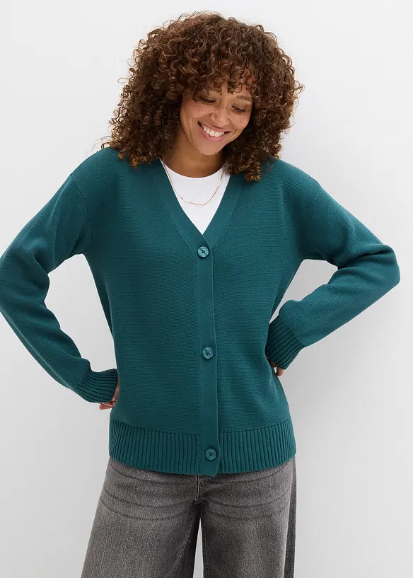 Milano Rib-Feinstrickjacke, bonprix