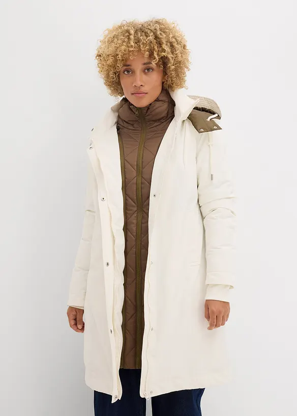 Wasserabweisende Outdoorjacke, 2in1-Optik, bonprix