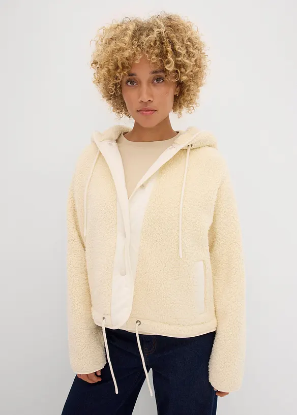 Teddy-Fleece Jacke, bonprix