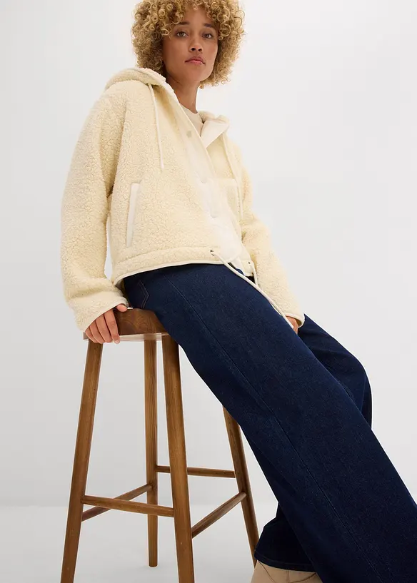 Teddy-Fleece Jacke, bonprix