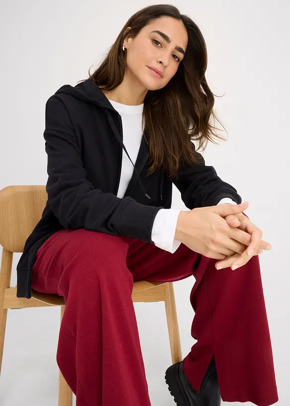Long-Sweatjacke, bonprix
