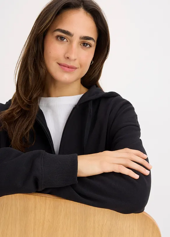 Long-Sweatjacke, bonprix