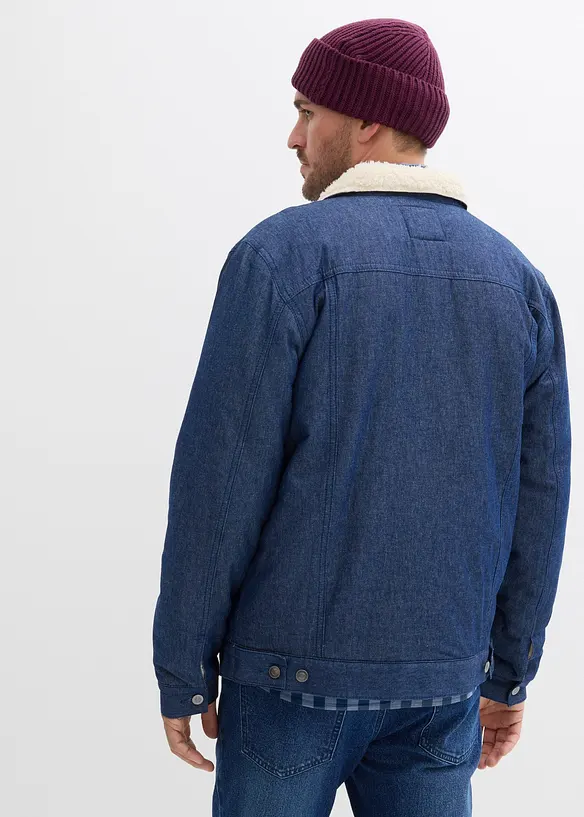 Veste en jean à doublure peluche, bonprix