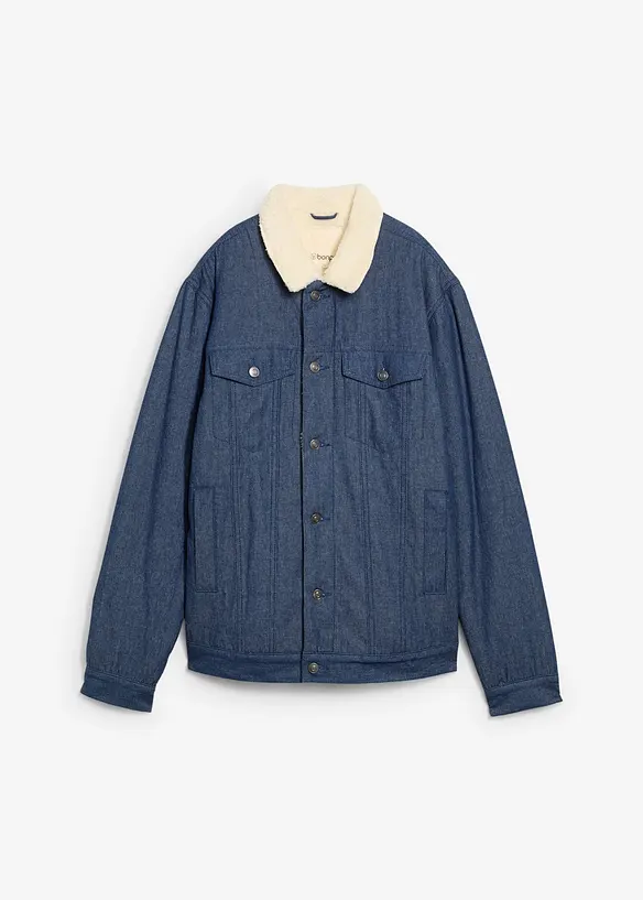 Veste en jean à doublure peluche, bonprix