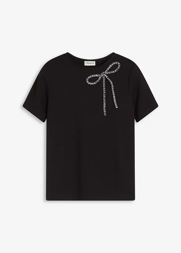 T-shirt avec application en strass, bonprix