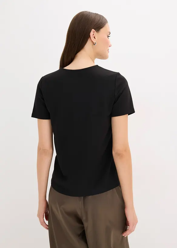 T-shirt avec application en strass, bonprix
