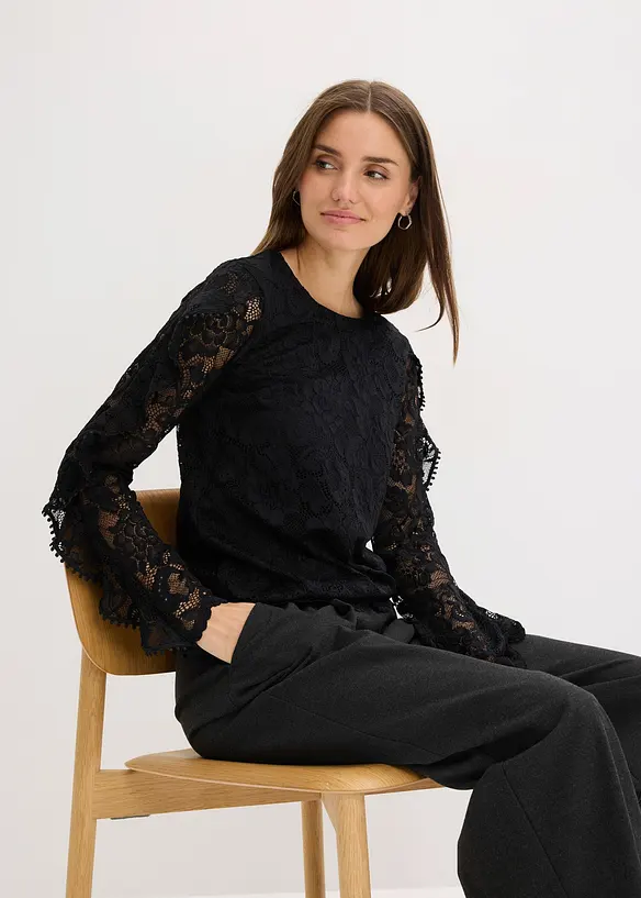 Spitzen-Shirtbluse, bonprix
