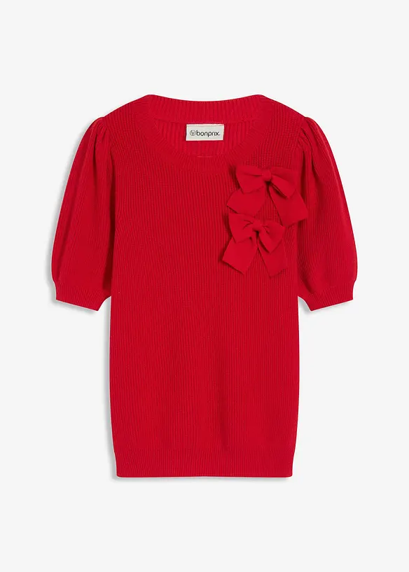 Pullover mit Schleifen-Applikation, bonprix