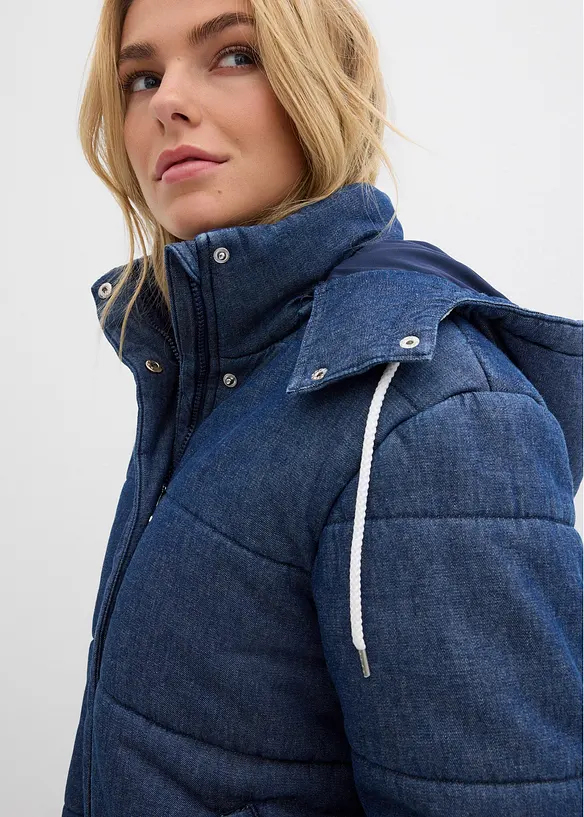 Doudoune en denim, bonprix