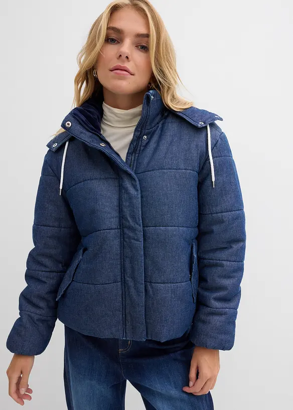 Doudoune en denim, bonprix