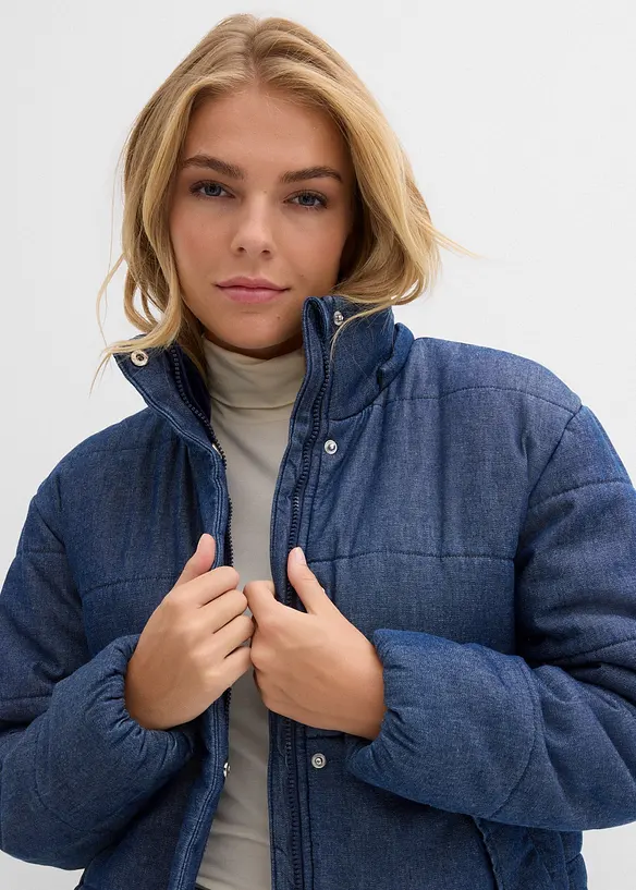 Doudoune en denim, bonprix