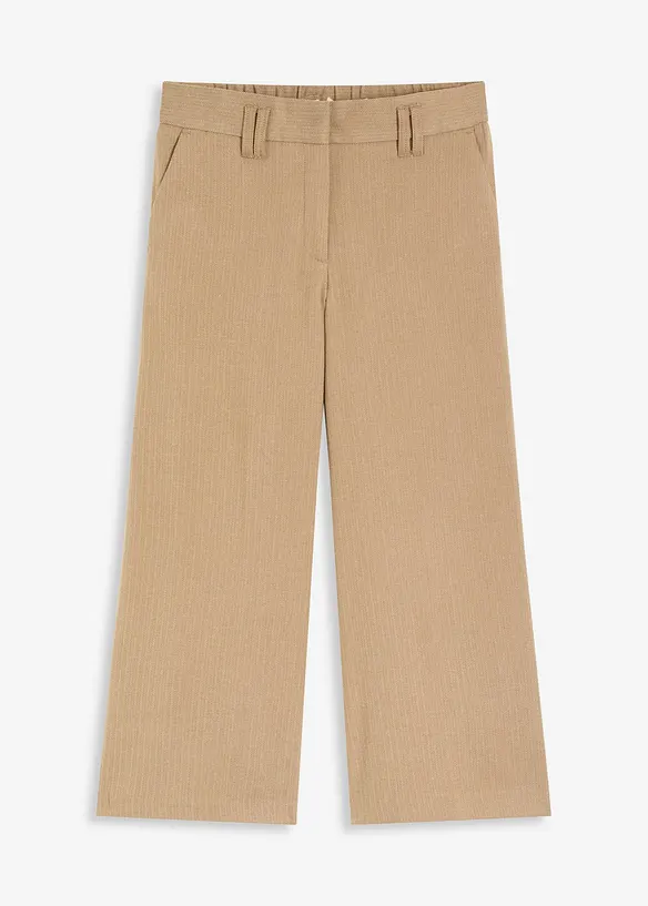 Hose mit Fischgrat in Wolloptik, bonprix