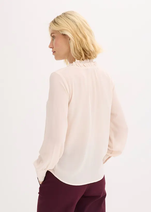 Chiffonbluse mit Rüschen, bonprix