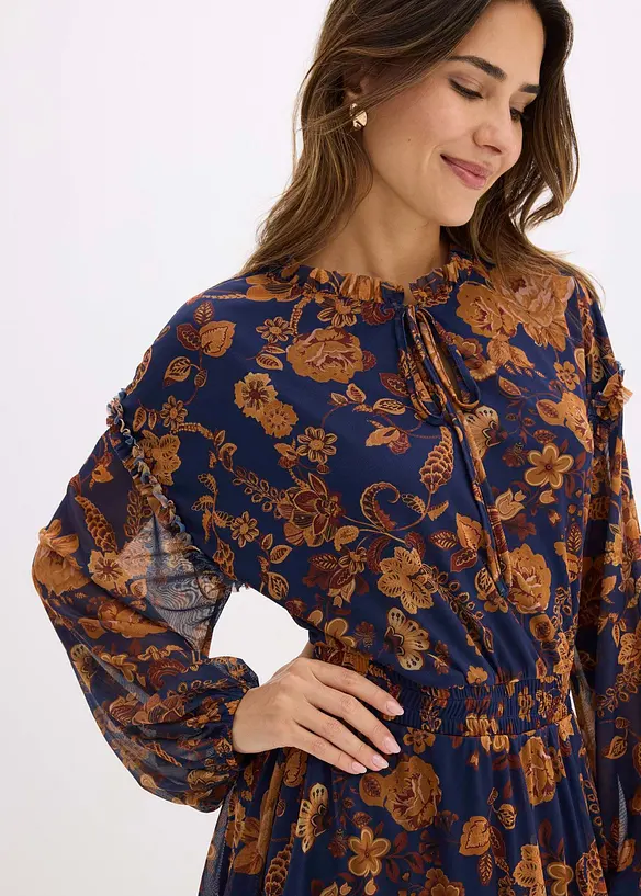 Tunika-Kleid aus softem Mesh, bonprix