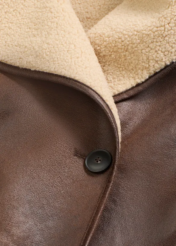 Jacke aus Lammfellimitat, bonprix