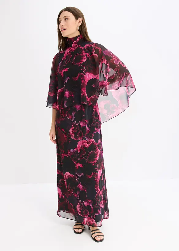Robe longue en mousseline, bonprix