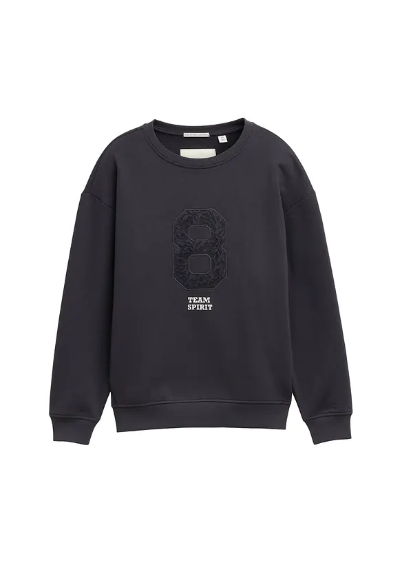 Tom Tailor Oversize Sweatshirt mit Applikation, Tom Tailor