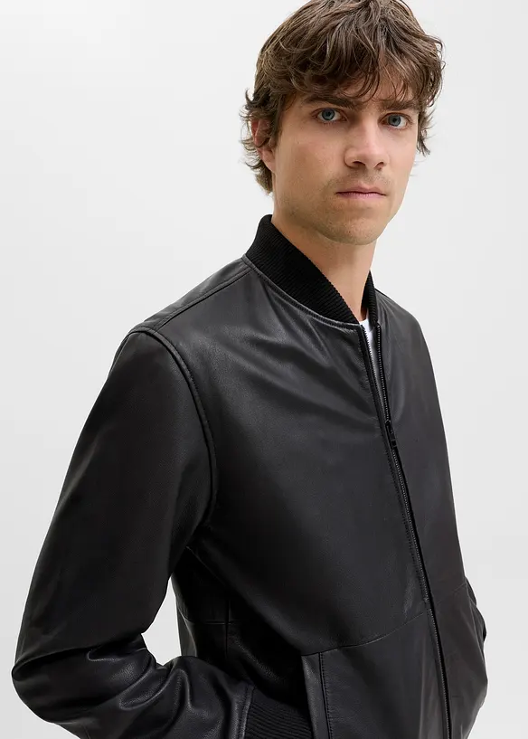 JJ REBEl Lederbomber-Jacke, J&J Rebel