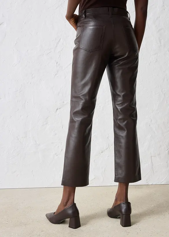 Pantalon en cuir nappa d’agneau, bonprix