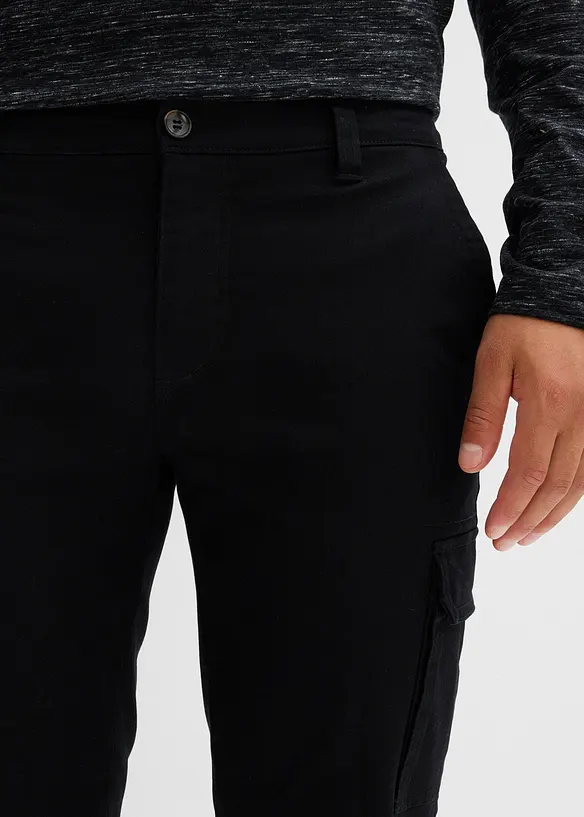 Regular Fit Stretch-Thermo-Cargohose, Straight, bonprix