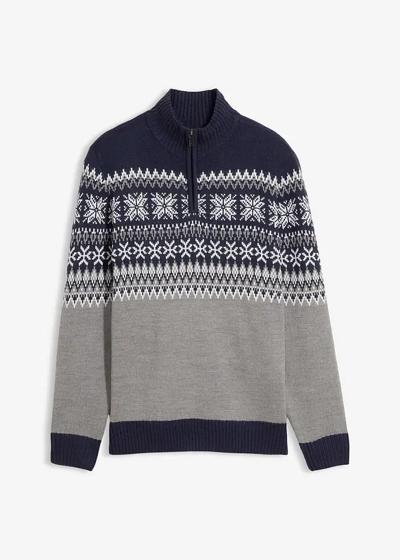 Pull norvégien à col camionneur, bonprix