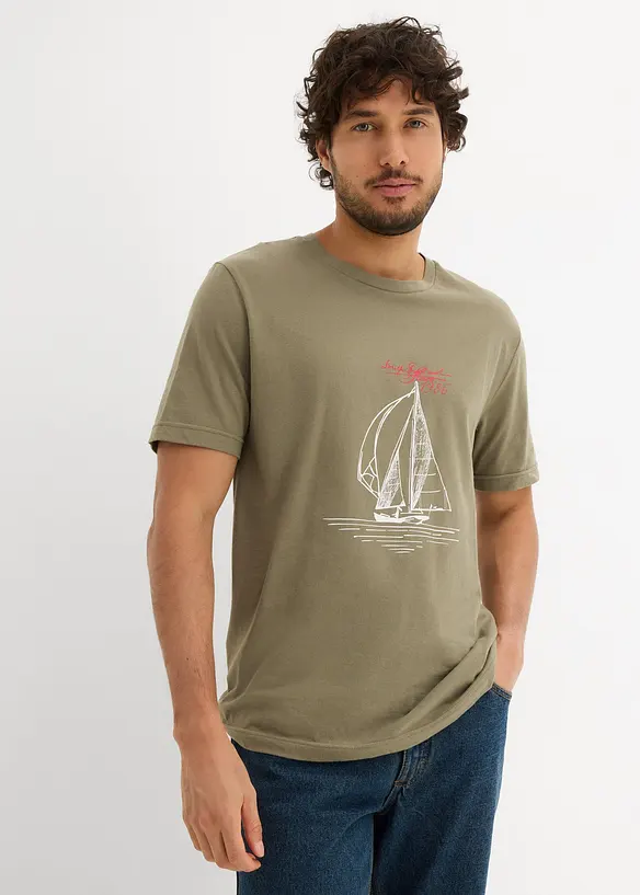 T-Shirt (2er Pack) aus reiner Bio-Baumwolle, bonprix