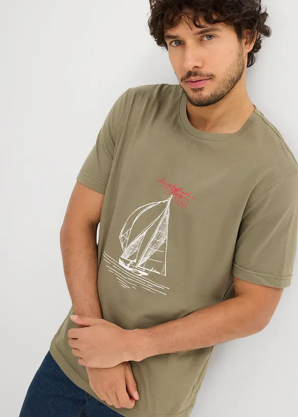 T-Shirt (2er Pack) aus reiner Bio-Baumwolle, bonprix
