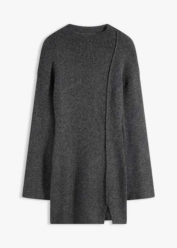 Kurzes Strickkleid mit Wollanteil, bonprix